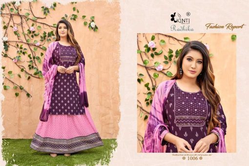 Kinti Radhika Rayon Kurti with Skirt Dupatta Catalog 6 Pcs 2 510x340 - Kinti Radhika Rayon Kurti with Skirt Dupatta Catalog 6 Pcs