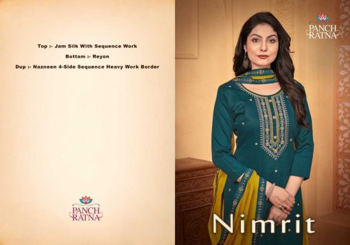 Panch Ratna Nimrit by Kessi Silk Salwar Suit Catalog 4 Pcs 1 510x357 - Panch Ratna Nimrit by Kessi Silk Salwar Suit Catalog 4 Pcs