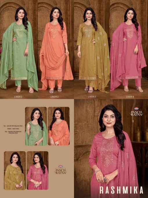 Panch Ratna Rashmika by Kessi Silk Salwar Suit Catalog 4 Pcs 7 510x680 - Panch Ratna Rashmika by Kessi Silk Salwar Suit Catalog 4 Pcs