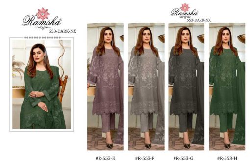 Ramsha 553 NX Georgette Salwar Suit Catalog 4 Pcs 9 510x340 - Ramsha 553 NX Georgette Salwar Suit Catalog 4 Pcs