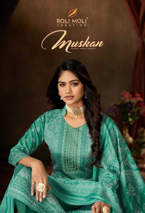 Roli Moli Muskan Cotton Salwar Suit Catalog 8 Pcs 1 510x748 - Roli Moli Muskan Cotton Salwar Suit Catalog 8 Pcs