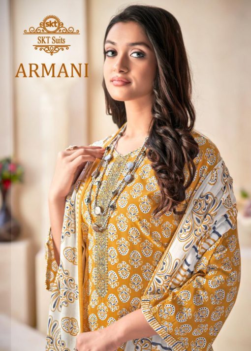 SKT Armani Cotton Salwar Suit Catalog 8 Pcs 1 510x713 - SKT Armani Cotton Salwar Suit Catalog 8 Pcs