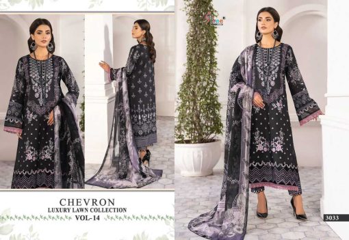 Shree Fabs Chevron Luxury Lawn Collection Vol 14 Chiffon Cotton Salwar Suit Catalog 8 Pcs 16 510x351 - Shree Fabs Chevron Luxury Lawn Collection Vol 14 Chiffon Cotton Salwar Suit Catalog 8 Pcs