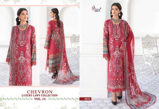 Shree Fabs Chevron Luxury Lawn Collection Vol 14 Chiffon Cotton Salwar Suit Catalog 8 Pcs 17 510x351 - Shree Fabs Chevron Luxury Lawn Collection Vol 14 Chiffon Cotton Salwar Suit Catalog 8 Pcs