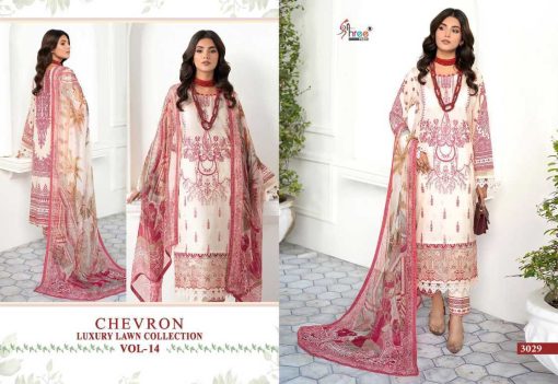 Shree Fabs Chevron Luxury Lawn Collection Vol 14 Chiffon Cotton Salwar Suit Catalog 8 Pcs 5 510x351 - Shree Fabs Chevron Luxury Lawn Collection Vol 14 Chiffon Cotton Salwar Suit Catalog 8 Pcs