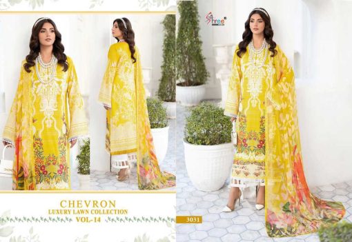 Shree Fabs Chevron Luxury Lawn Collection Vol 14 Chiffon Cotton Salwar Suit Catalog 8 Pcs 9 510x351 - Shree Fabs Chevron Luxury Lawn Collection Vol 14 Chiffon Cotton Salwar Suit Catalog 8 Pcs