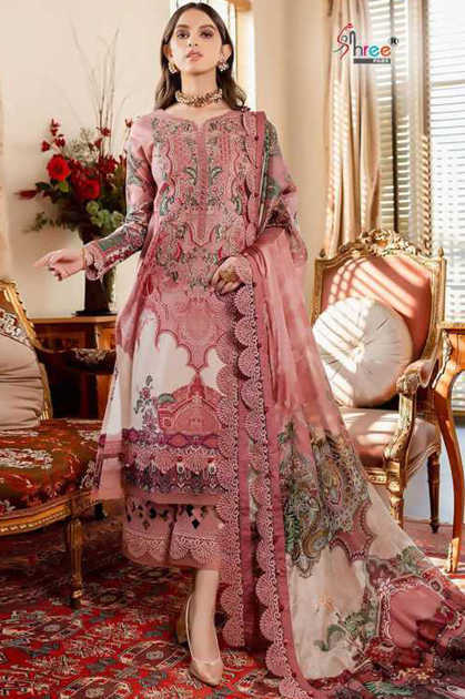 Shree Fabs Jade Bliss Lawn Collection Vol 3 Cotton Chiffon Salwar Suit Catalog 8 Pcs
