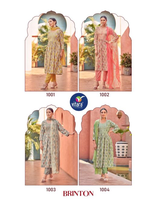 Vitara Brinton Kurti with Dupatta Bottom Cotton Catalog 4 Pcs 9 510x680 - Vitara Brinton Kurti with Dupatta Bottom Cotton Catalog 4 Pcs