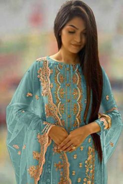 Zarqash Z 3044 by Khayyira Organza Salwar Suit Catalog 4 Pcs