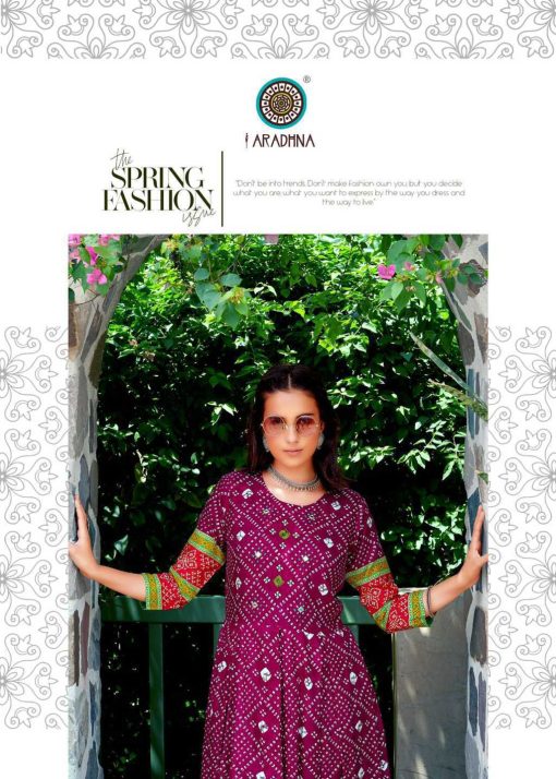 Aradhna Bandhani Vol 4 Rayon Kurti Catalog 12 Pcs 15 2 510x714 - Aradhna Bandhani Vol 4 Rayon Kurti Catalog 12 Pcs