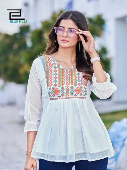 Blue Hills Sofia Georgette Kurti Catalog 6 Pcs 8 510x680 - Blue Hills Sofia Georgette Kurti Catalog 6 Pcs