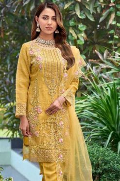 Dinsaa DS 171 Organza Salwar Suit Catalog 4 Pcs