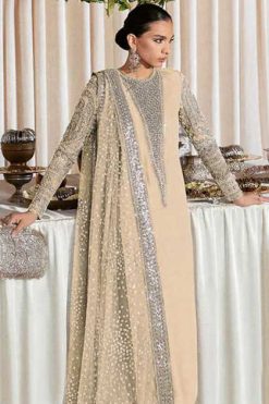 Dinsaa DS 184 I-L Organza Salwar Suit Catalog 4 Pcs