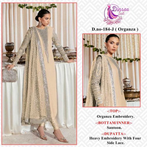 Dinsaa DS 184 I L Organza Salwar Suit Catalog 4 Pcs 3 510x510 - Dinsaa DS 184 I-L Organza Salwar Suit Catalog 4 Pcs