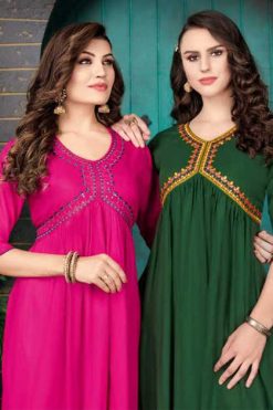 Kinti Aliya Vol 2 Rayon Kurti Catalog 8 Pcs