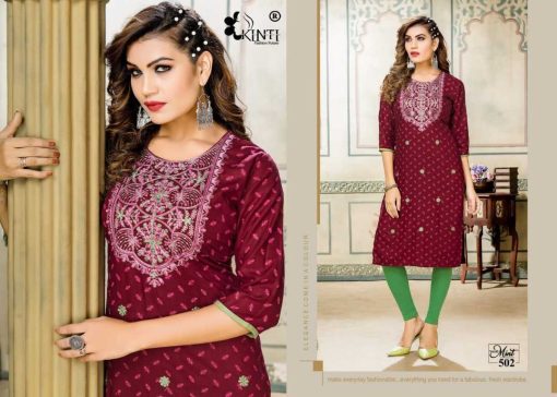 Kinti Mint Vol 5 Rayon Kurti Catalog 8 Pcs 4 510x364 - Kinti Mint Vol 5 Rayon Kurti Catalog 8 Pcs