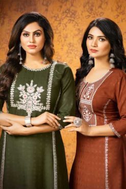 Kinti Nakshatra Rayon Kurti Catalog 6 Pcs