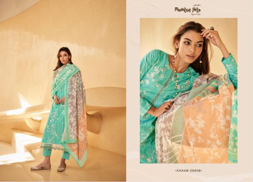 Mumtaz Arts Khaab Lawn Cotton Salwar Suit Catalog 8 Pcs 13 510x368 - Mumtaz Arts Khaab Lawn Cotton Salwar Suit Catalog 8 Pcs