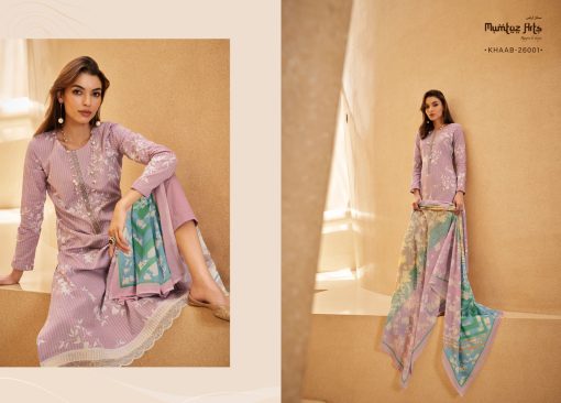 Mumtaz Arts Khaab Lawn Cotton Salwar Suit Catalog 8 Pcs 4 510x366 - Mumtaz Arts Khaab Lawn Cotton Salwar Suit Catalog 8 Pcs