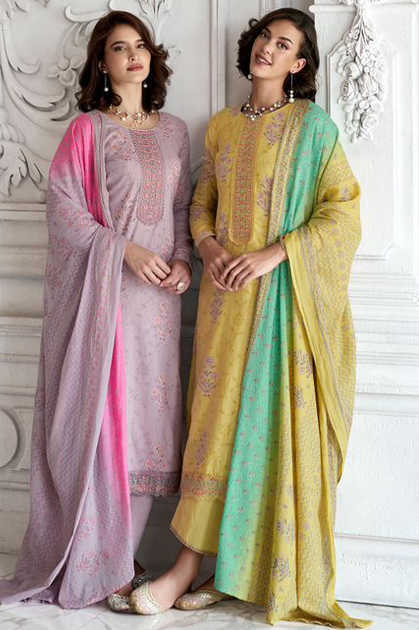 Mumtaz Arts Mughal Garden Lawn Cotton Salwar Suit Catalog 8 Pcs
