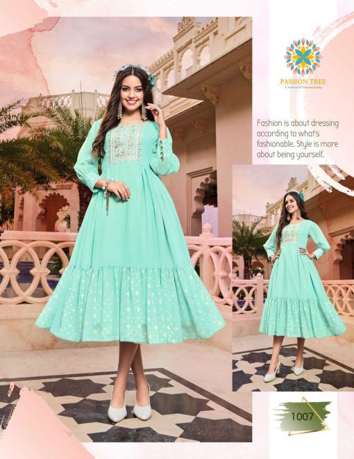 Passion Tree Flair Glory Vol 1 Gown Georgette Catalog 8 Pcs 13 510x660 - Passion Tree Flair Glory Vol 1 Gown Georgette Catalog 8 Pcs
