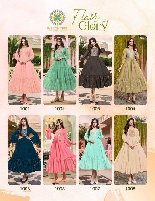 Passion Tree Flair Glory Vol 1 Gown Georgette Catalog 8 Pcs 15 510x660 - Passion Tree Flair Glory Vol 1 Gown Georgette Catalog 8 Pcs