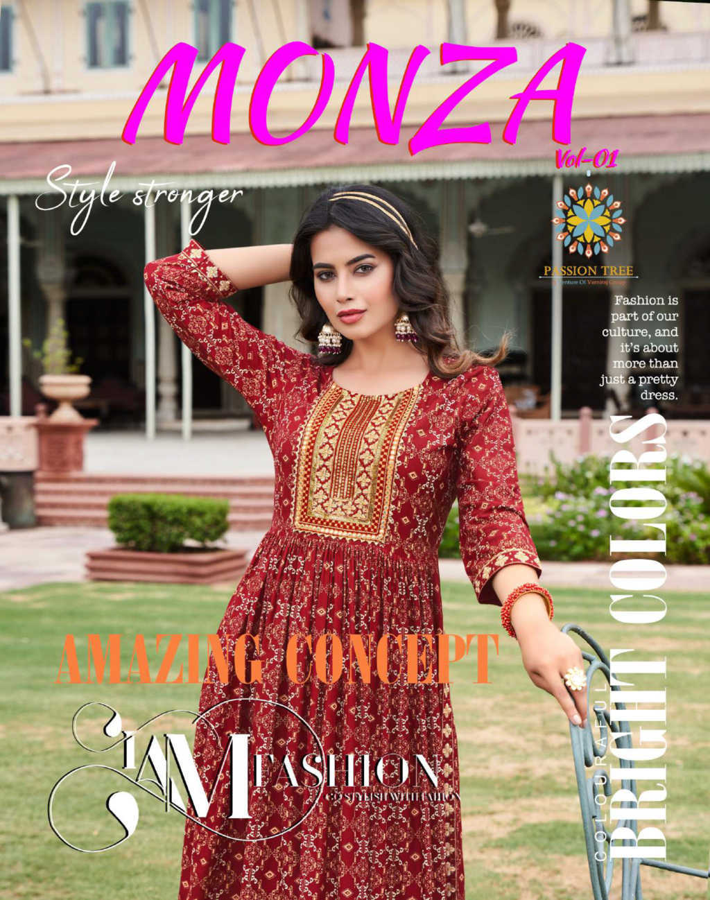 lucknowi chicken georgette bright red kurti
