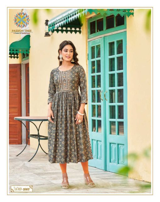 Passion Tree Monza Vol 1 Nayra Cut Rayon Kurti Catalog 6 Pcs 4 510x646 - Passion Tree Monza Vol 1 Nayra Cut Rayon Kurti Catalog 6 Pcs