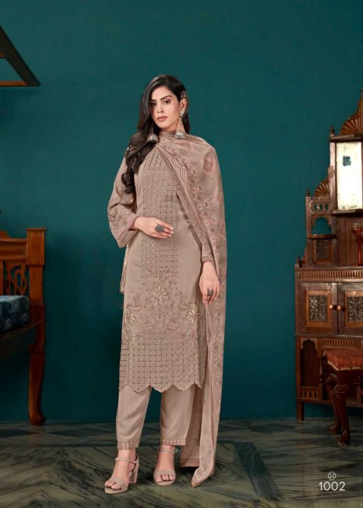 Qasr Syrinx Georgette Salwar Suit Catalog 8 Pcs 6 510x714 - Qasr Syrinx Georgette Salwar Suit Catalog 8 Pcs