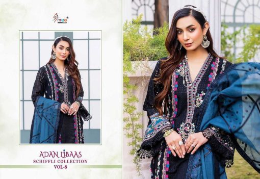 Shree Fabs Adan Libaas Schiffli Collection Vol 8 Cotton Salwar Suit Catalog 5 Pcs 8 510x351 - Shree Fabs Adan Libaas Schiffli Collection Vol 8 Cotton Salwar Suit Catalog 5 Pcs