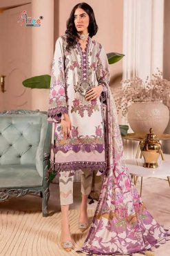 Shree Fabs Florance Chiffon Cotton Salwar Suit Catalog 7 Pcs