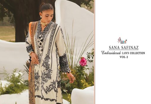 Shree Fabs Sana Safinaz Embroidered Lawn Collection Vol 2 Cotton Salwar Suit Catalog 8 Pcs 16 510x351 - Shree Fabs Sana Safinaz Embroidered Lawn Collection Vol 2 Cotton Salwar Suit Catalog 8 Pcs