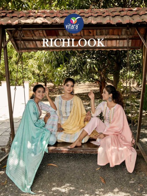 Vitara Richlook Kurti with Dupatta Bottom Cotton Catalog 4 Pcs 1 510x680 - Vitara Richlook Kurti with Dupatta Bottom Cotton Catalog 4 Pcs