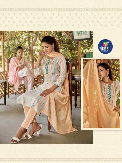 Vitara Richlook Kurti with Dupatta Bottom Cotton Catalog 4 Pcs 4 510x680 - Vitara Richlook Kurti with Dupatta Bottom Cotton Catalog 4 Pcs