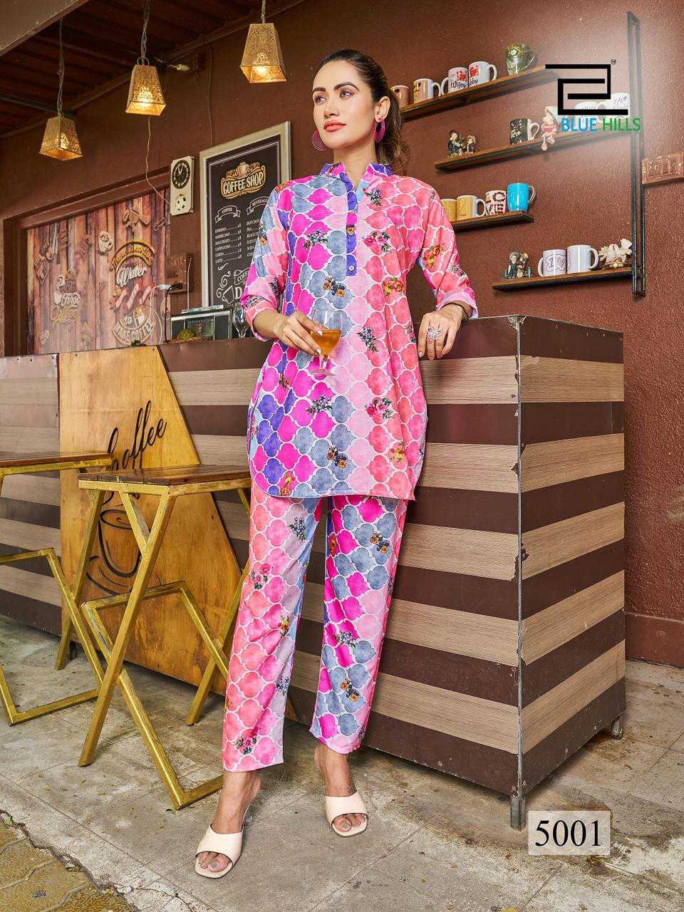 Blue Hills Airport Look Vol 5 CO ORD Set Wholesale Catalog 10 Pcs