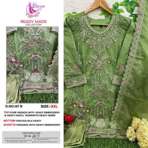 Dinsaa DS 197 Organza Readymade Salwar Suit Catalog 4 Pcs 6 510x510 - Dinsaa DS 197 Organza Readymade Salwar Suit Catalog 4 Pcs