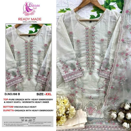 Dinsaa DS 198 Organza Readymade Salwar Suit Catalog 4 Pcs 8 510x510 - Dinsaa DS 198 Organza Readymade Salwar Suit Catalog 4 Pcs