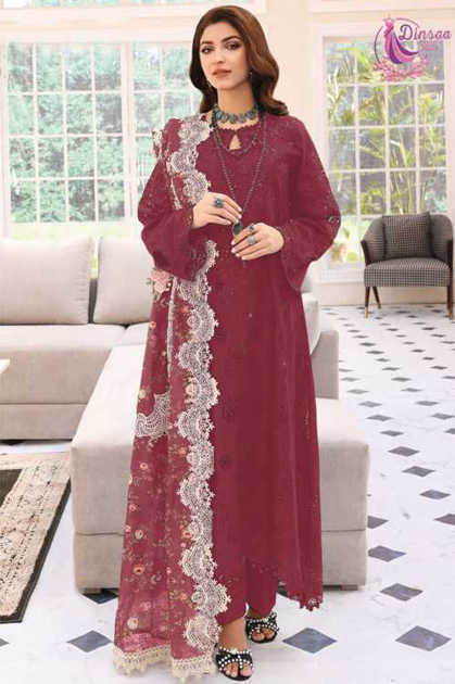 Dinsaa Elaf Colour Vol 1 Cotton Salwar Suit Catalog 5 Pcs