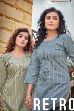 Kalaroop Retro by Kajree Rayon Kurti Catalog 6 Pcs