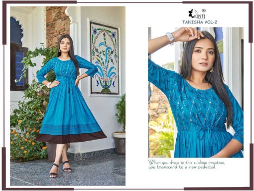 Kinti Tanisha Vol 2 Rayon Kurti Catalog 8 Pcs 6 510x383 - Kinti Tanisha Vol 2 Rayon Kurti Catalog 8 Pcs