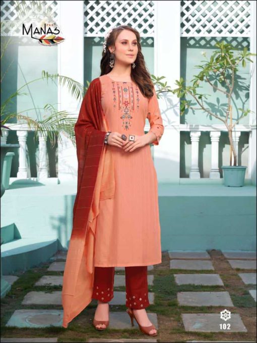 Manas Florina Kurti with Dupatta Bottom Rayon Catalog 5 Pcs 2 1 510x680 - Manas Florina Kurti with Dupatta Bottom Rayon Catalog 5 Pcs