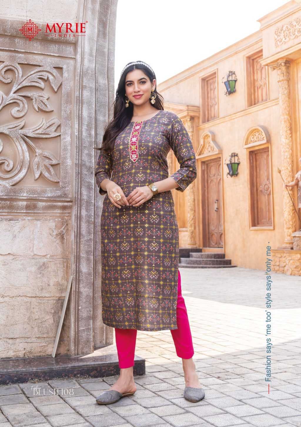 New Styles Look Designer Kurti Collection at Rs 425 in Surat | ID:  2851328153973