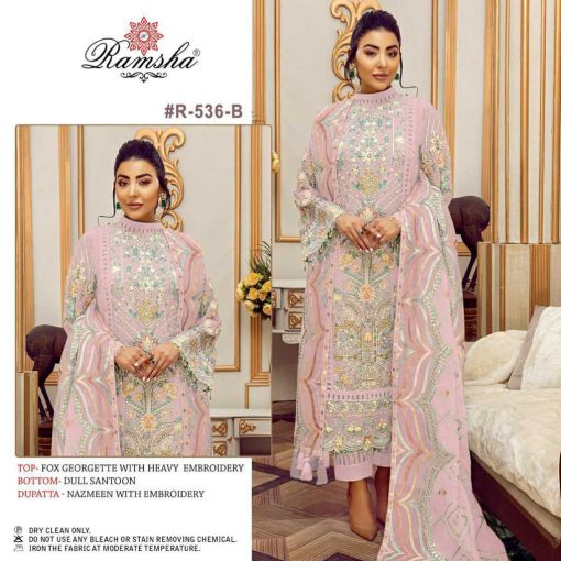 Ramsha R 536 NX Georgette Salwar Suit Catalog 4 Pcs 1 510x510 - Ramsha R 536 NX Georgette Salwar Suit Catalog 4 Pcs