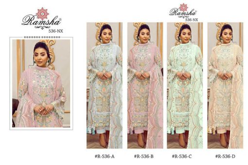 Ramsha R 536 NX Georgette Salwar Suit Catalog 4 Pcs 9 510x340 - Ramsha R 536 NX Georgette Salwar Suit Catalog 4 Pcs
