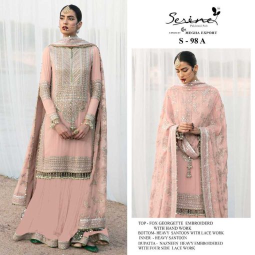 Serene S 98 A D Georgette Salwar Suit Catalog 4 Pcs 1 510x510 - Serene S 98 A-D Georgette Salwar Suit Catalog 4 Pcs