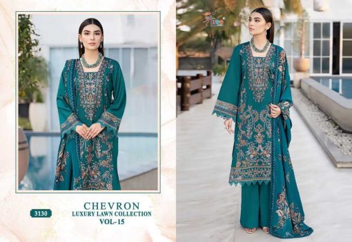 Shree Fabs Chevron Luxury Lawn Collection Vol 15 Chiffon Cotton Salwar Suit Catalog 8 Pcs 14 510x351 - Shree Fabs Chevron Luxury Lawn Collection Vol 15 Chiffon Cotton Salwar Suit Catalog 8 Pcs