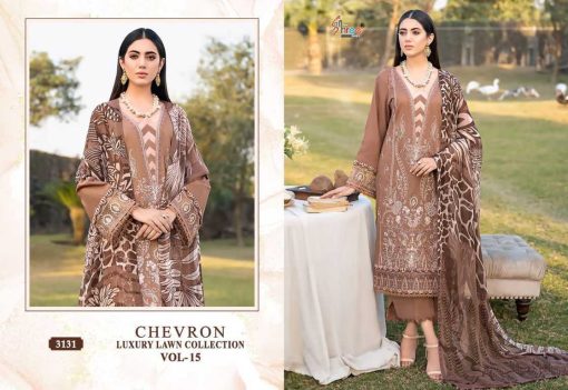 Shree Fabs Chevron Luxury Lawn Collection Vol 15 Chiffon Cotton Salwar Suit Catalog 8 Pcs 16 510x351 - Shree Fabs Chevron Luxury Lawn Collection Vol 15 Chiffon Cotton Salwar Suit Catalog 8 Pcs