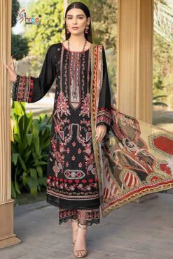 Shree Fabs Chevron Luxury Lawn Collection Vol 15 Chiffon Cotton Salwar Suit Catalog 8 Pcs