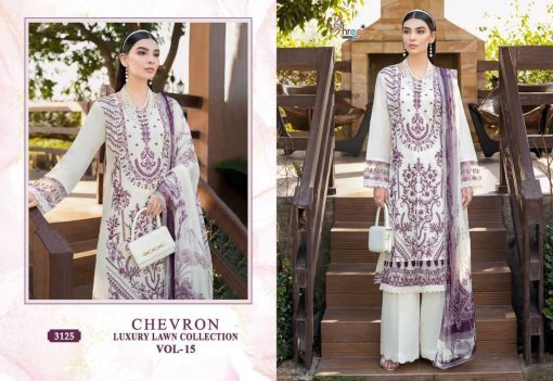 Shree Fabs Chevron Luxury Lawn Collection Vol 15 Chiffon Cotton Salwar Suit Catalog 8 Pcs 4 510x351 - Shree Fabs Chevron Luxury Lawn Collection Vol 15 Chiffon Cotton Salwar Suit Catalog 8 Pcs