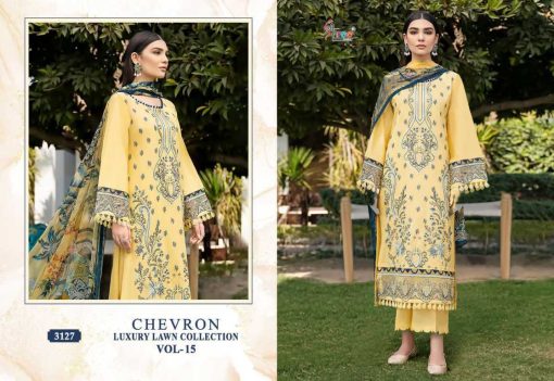 Shree Fabs Chevron Luxury Lawn Collection Vol 15 Chiffon Cotton Salwar Suit Catalog 8 Pcs 8 510x351 - Shree Fabs Chevron Luxury Lawn Collection Vol 15 Chiffon Cotton Salwar Suit Catalog 8 Pcs